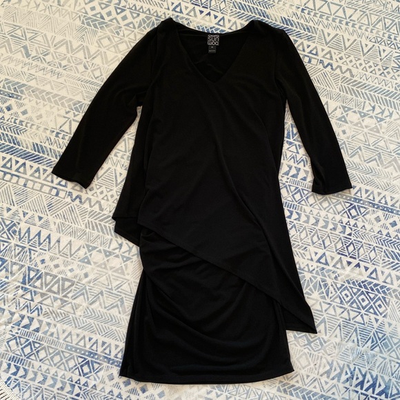 Clara Sunwoo Black Layered Dress - Picture 1 of 7